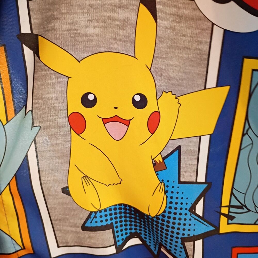 Pokémon Room Window Curtain Set Of 2 Panels Drapes 63”L x 41”W Has Flaws